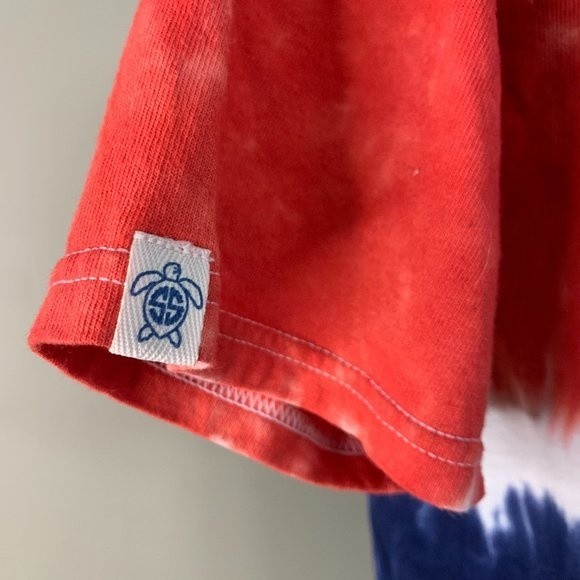 Simply Southern Bone in the USA Patriotic Red Blue Tie Die Short Sleeve T-Shirt - Picture 5 of 13